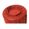 Rubbermaid Commercial BRUTE 44 Gallon Vented Plastic Round Container - Red